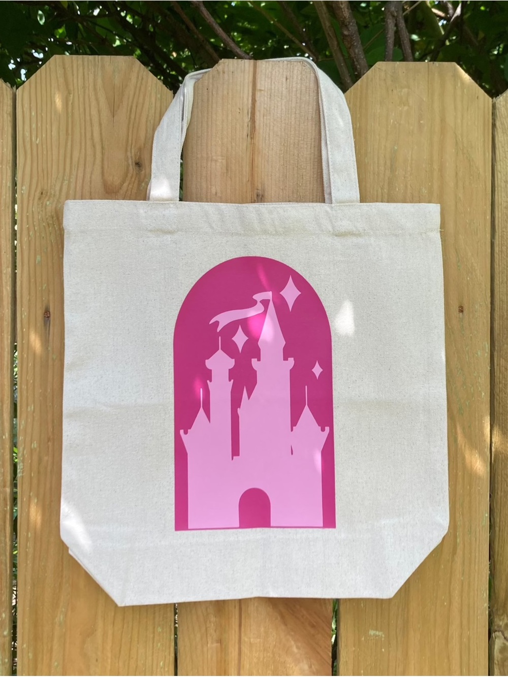 Pink Castle Graphic Canvas Tote - Disney Princess